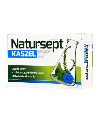 Natursept Kaszel, 18 pastylek do ssania - Kompozycja składników łagodzących kaszel