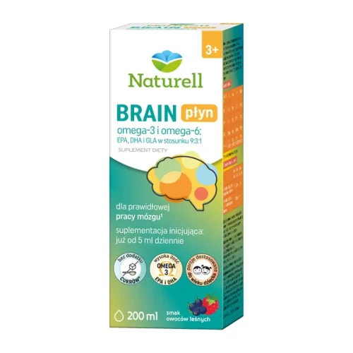 Naturell Brain płyn, 200 ml - Ze składnikami wspierającymi pracę mózgu