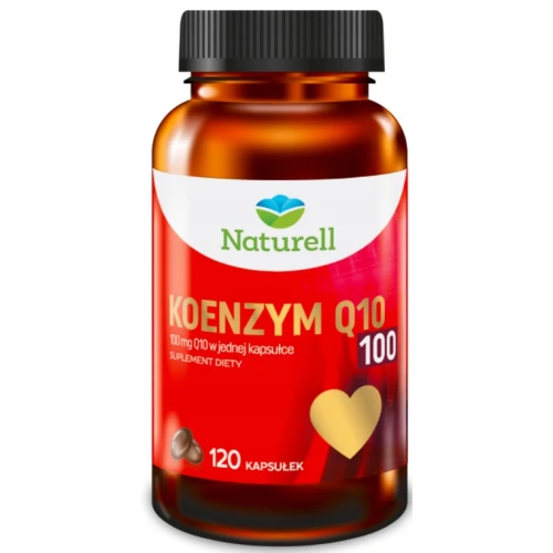 Naturell Koenzym Q10 100 mg, 120 kapsułek - Wysoka dawka koenzymu Q10 naturalnego pochodzenia