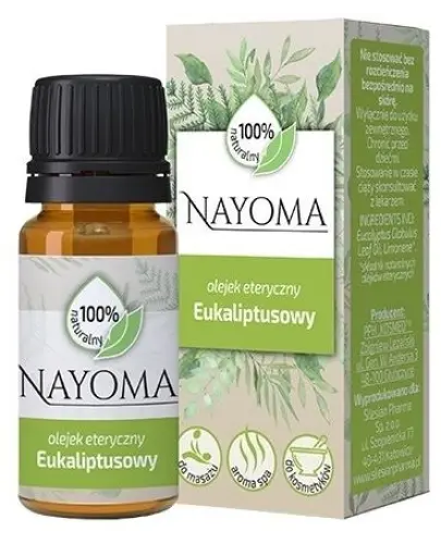 Nayoma, olejek eteryczny eukaliptusowy, 10 ml - Do pielęgnacji skóry podrażnionej