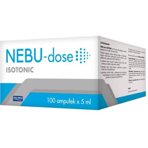 Nebu-Dose Isotonic 0,9%, roztwór, 100 ampułek x 5 ml - Roztwór soli fizjologicznej do higieny oczu, nosa oraz oczyszczania ran