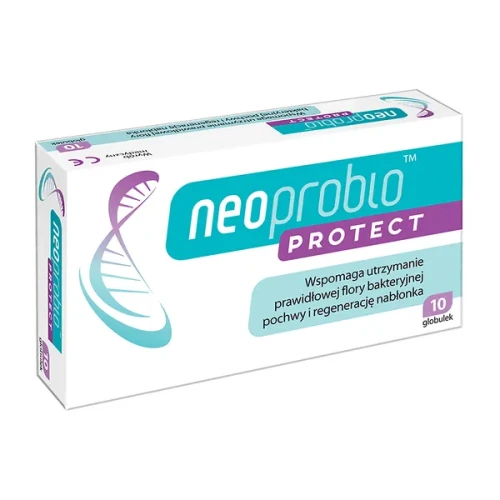 Neoprobio Protect, 10 globulek - Probiotyczna ochrona i równowaga intymna