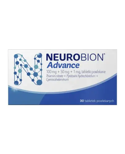 Neurobion Advance, 30 tabletek powlekanych - Dla osób z niskim poziomem witamin B1, B6 i B12 