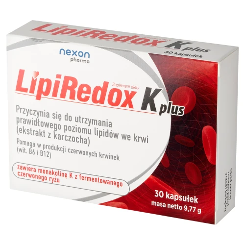Nexon Pharma Lipiredox K Plus, 30 kapsułek