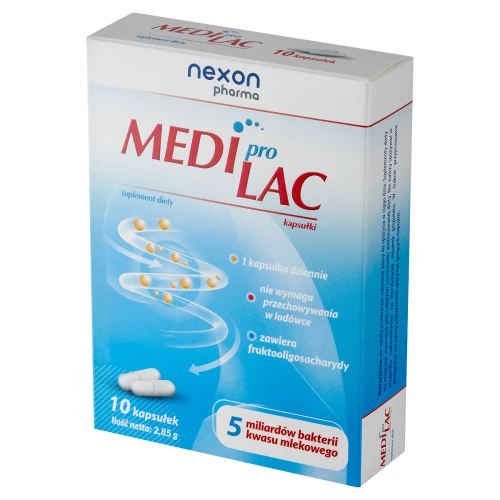 Nexon Pharma Mediprolac, 10 kapsułek - Probiotyk dla dzieci i dorosłych