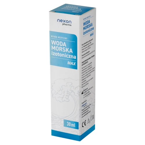 Nexon Pharma Woda morska izotoniczna Max, 30 ml - Higiena i nawilżenie nosa