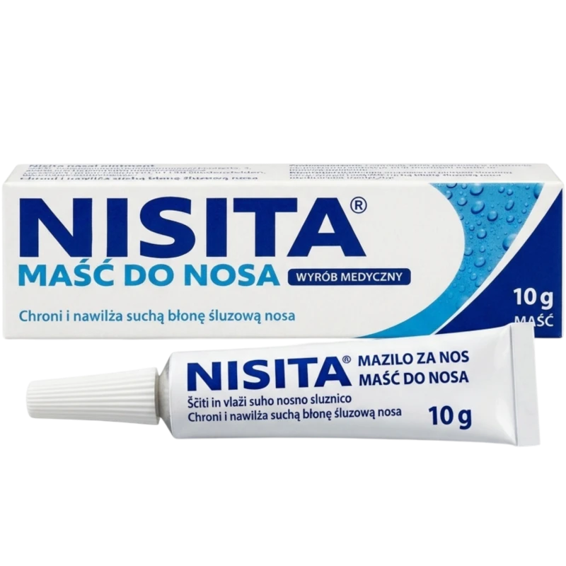 Nisita maść do nosa, 10 g - Ochrona i nawilżanie suchej błony śluzowej nosa