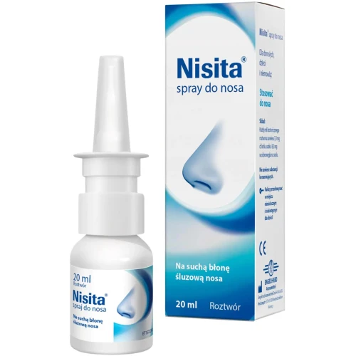 Nisita spray do nosa, 20 ml - Oczyszcza i nawilża śluzówkę nosa