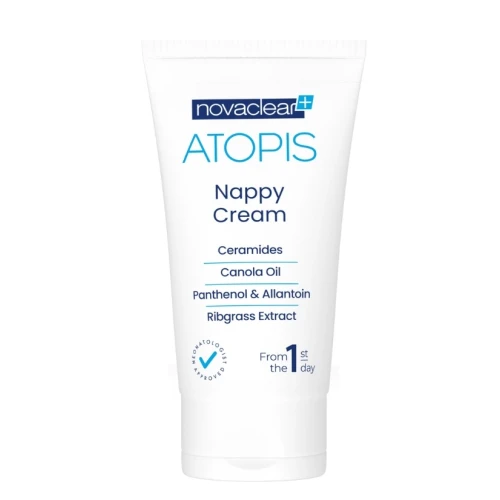 Novaclear Atopis Pieluszkowy krem regenerujący, 50 ml - Od 1. dnia życia, łagodzący podrażnienia i zaczerwienienia skóry dziecka