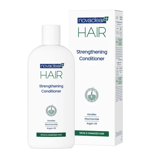 Novaclear Hair Strengthening Conditioner Odżywka wzmacniająca, 250 ml - Poprawia kondycję, elastyczność i gładkość włosów