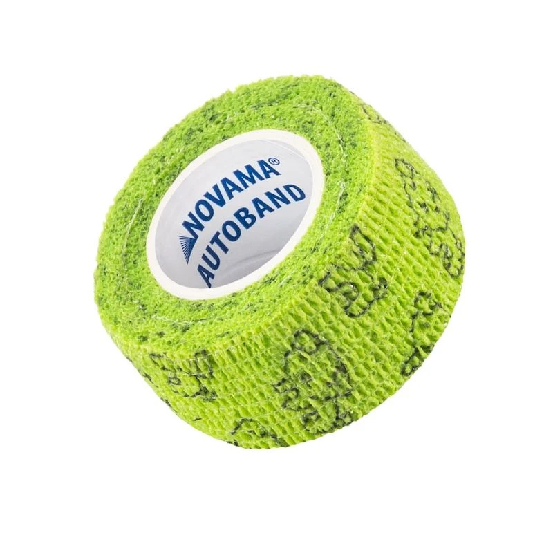 Novama Autoband Bandaż elastyczny kohezyjny Pieski 2,5 cm x 4,5 m, 1 sztuka - Do stabilizacji małych obszarów i podtrzymywania opatrunków