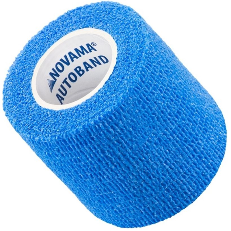 Novama Autoband Bandaż elastyczny kohezyjny turkusowy 5 cm x 4,5 m - Do kompresji, stabilizacji i podtrzymywania opatrunków