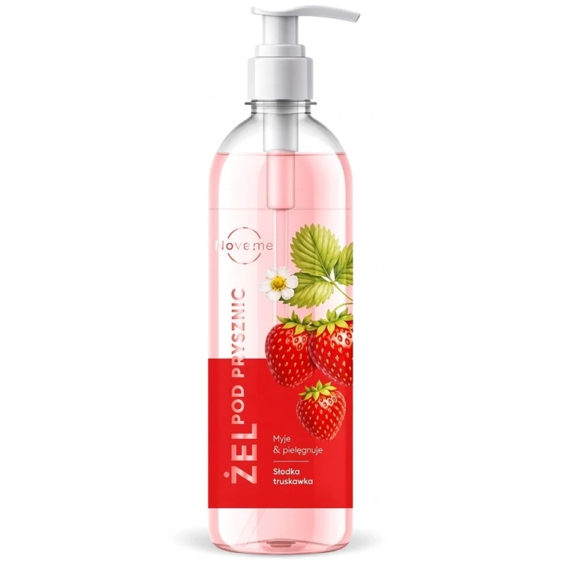 Novame Słodka Truskawka Żel pod prysznic, 500 ml - O słodkim, owocowym zapachu