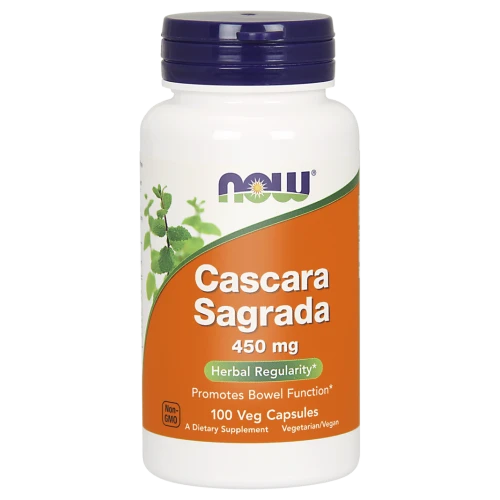 Now Foods Cascara Sagrada 450 mg, 100 kapsułek - Preparat przeznaczony jest dla osób dorosłych