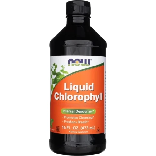 Now Foods Liquid Chlorophyll Chlorofil w płynie, 437 ml - Płynny chlorofil z miedzią dla dorosłych