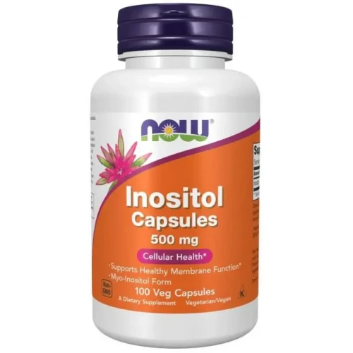 Now Foods Inositol 500 mg, 100 kapsułek - Wspomaga prawidłowe funkcjonowanie układu nerwowego