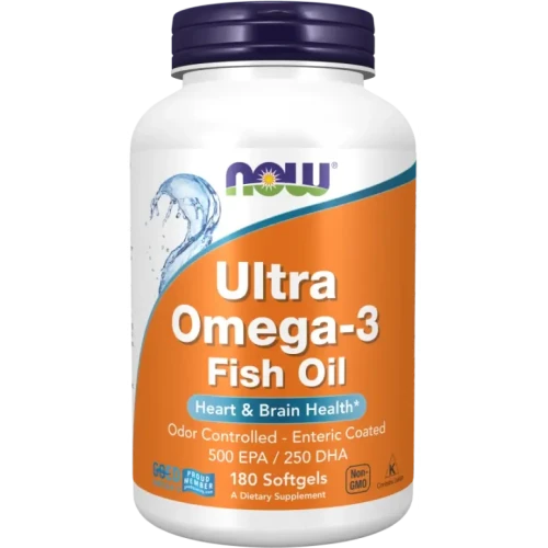 Now Foods Ultra Omega-3, 180 kapsułek - Skoncentrowana formuła EPA i DHA