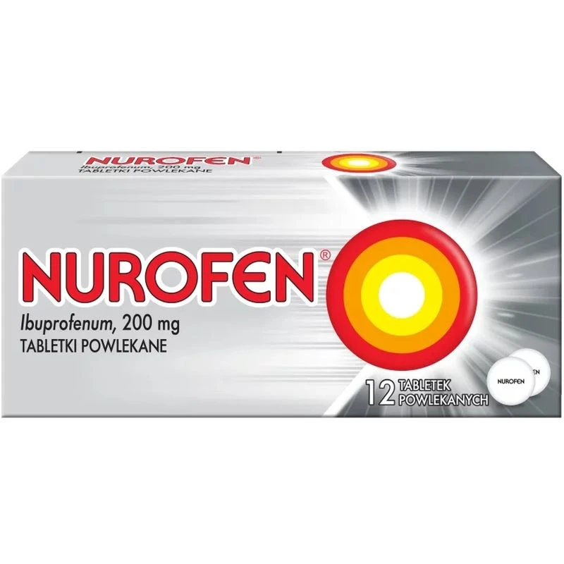 Nurofen, 12 tabletek powlekanych - Lek przeciwbólowy i przeciwzapalny