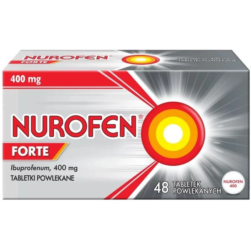Nurofen Forte, 48 tabletek powlekanych - O działanu przeciwbólowym i przeciwzapalnym