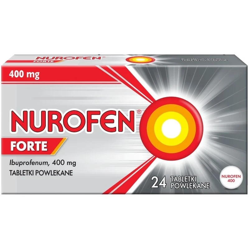 Nurofen Forte tabletki powlekane, 24 sztuki - przeciwbólowe i przeciwzapalne