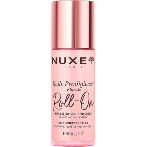 Nuxe Huile Prodigieuse Florale Suchy olejek roll-on, 60 ml - Wielofunkcyjny olejek do twarzy, ciała i włosów z kwiatowym zapachem