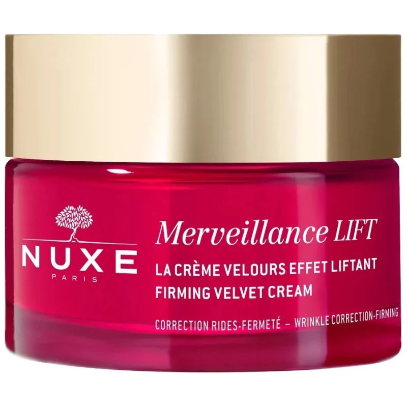 Nuxe Merveillance Lift Krem liftingujący do skóry suchej, 50 ml  - Redukuje widoczność zmarszczek, przywraca elastyczność i promienny blask skórze