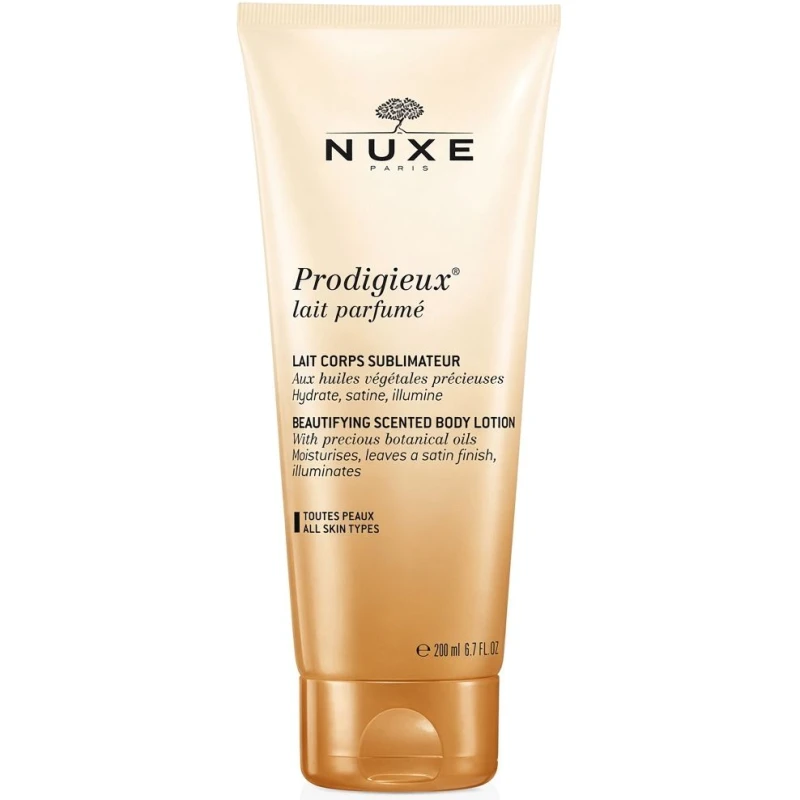 Nuxe Prodigieux, perfumowane mleczko do ciała, 200 ml - Nawilża, upiększa i rozświetla skórę