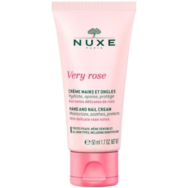 Nuxe Very Rose Krem do rąk, 50 ml - Intensywnie pielęgnuje i regeneruje skórę dłoni