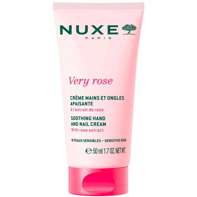Nuxe Very Rose Różany krem do rąk, 50 ml - Odżywcza pielęgnacja dłoni z ekstraktem z róży