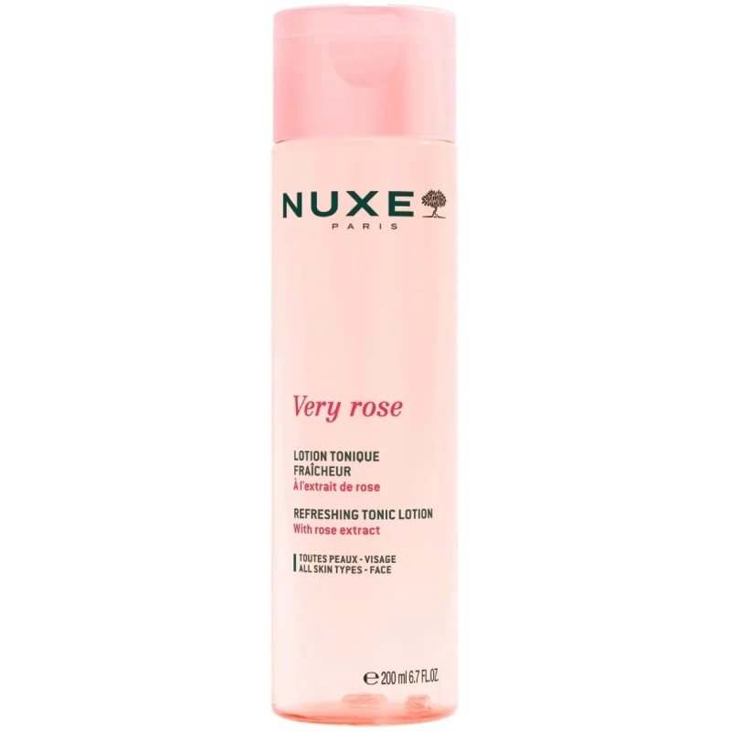Nuxe Very Rose Tonik do twarzy odświeżający, 200 ml - Dla każdego rodzaju skóry twarzy