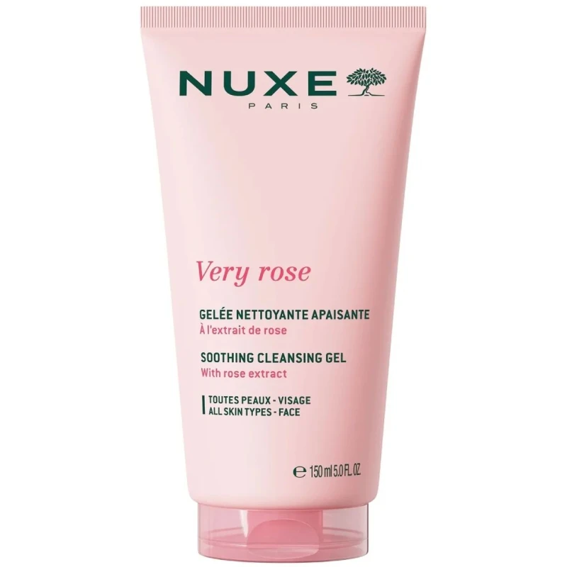 Nuxe Very Rose Żel do mycia twarzy i oczu, 150 ml - Łagodzący, a także kojący