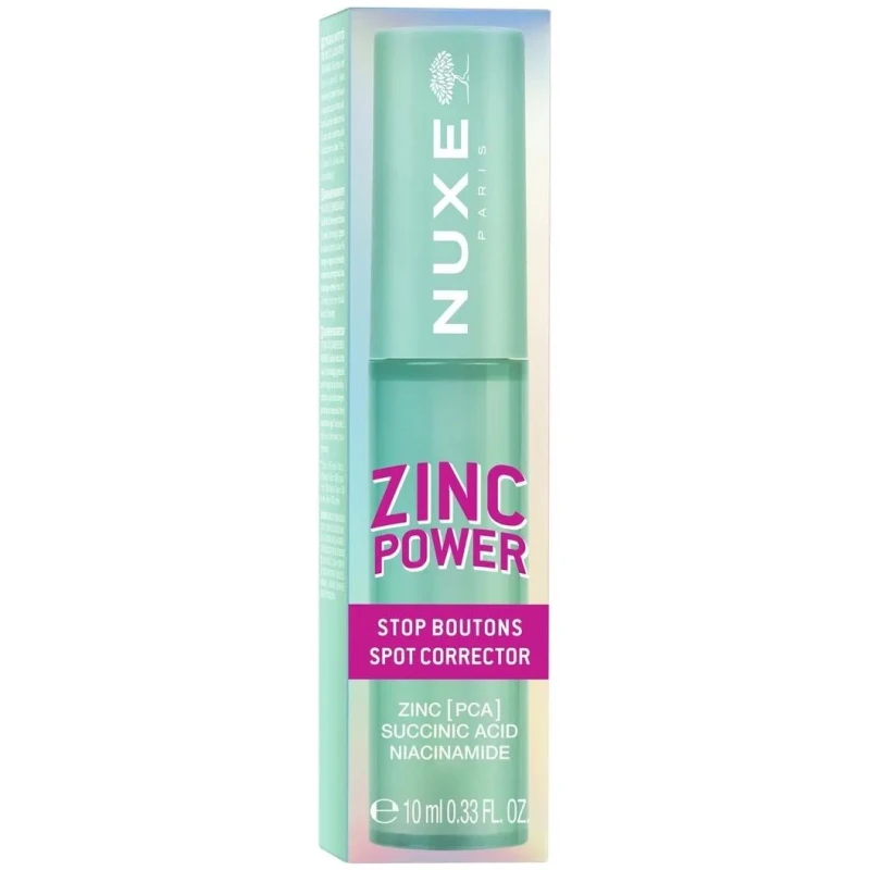 Nuxe Zinc Power Miejscowy korektor przeciw niedoskonałościom, 10 ml - Na niedoskonałości, przebarwienia i ślady po zmianach skórnych