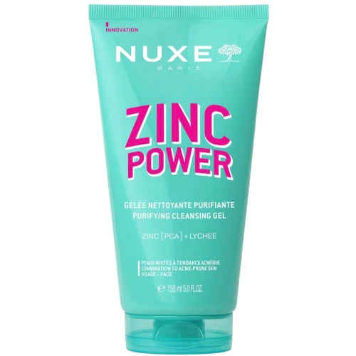 Nuxe Zinc Power Oczyszczający żel do mycia twarzy, 150 ml - Oczyszczanie, matowanie i redukcja niedoskonałości skóry