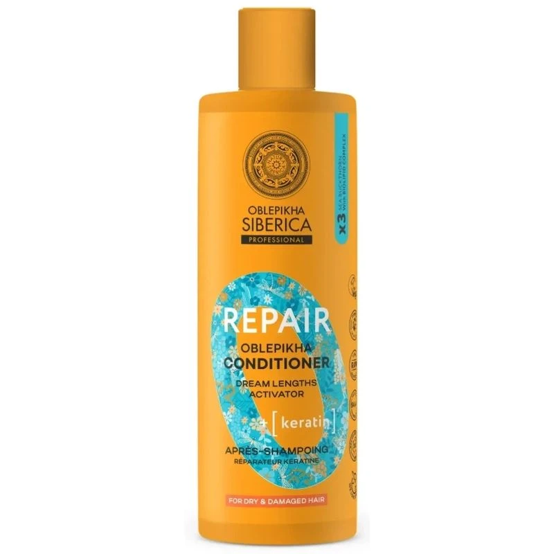 Oblepikha Siberica Repair Regenerująca odżywka włosów zniszczonych, 400 ml - Wygładzenie, wzmocnienie i intensywna pielęgnacja