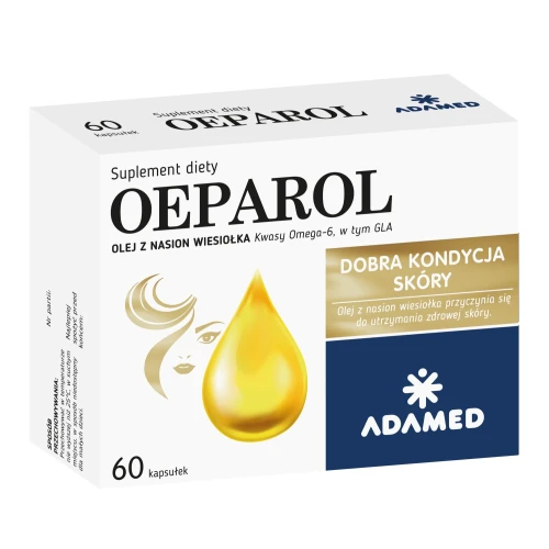 Oeparol, 60 kapsułek - Olej z nasion wiesiołka, wspiera kondycję skóry