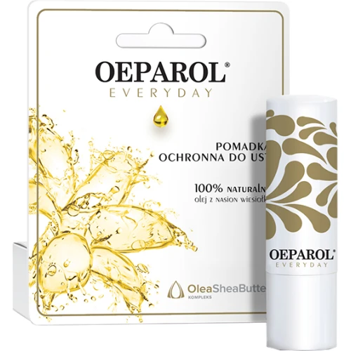 Oeparol Everyday, pomadka ochronna do ust, 4,8 g - Regeneruje i chroni przed wiatrem, słońcem i mrozem