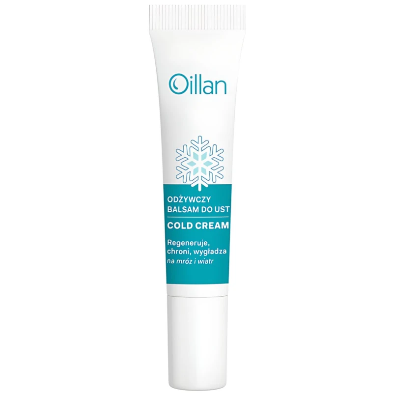 Oillan Cold Cream Odżywczy balsam do ust, 15 ml - Nawilżenie dla suchych i spierzchniętych ust