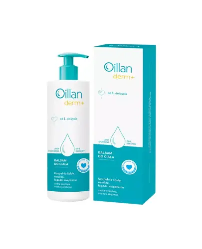 Oillan Derm+ Balsam do ciała, 400 ml - Dla skóry suchej i wrażliwej