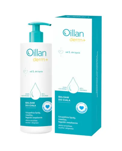 Oillan Derm+ Kremowy żel do mycia, 400 ml - Delikatne oczyszczanie i nawilżenie skóry