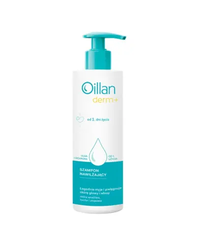 Oillan Derm+ Szampon nawilżający, 180 ml - Zapewnia ochronę, nawilżenie i komfort przy każdym myciu