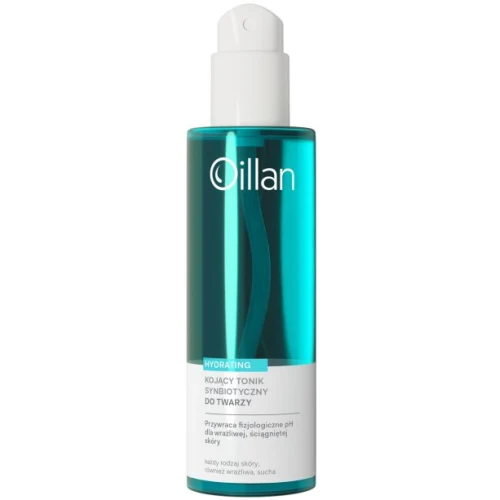 Oillan Hydrating Kojący tonik synbiotyczny do twarzy, 200 ml - Odświeżenie, nawilżenie i wsparcie bariery ochronnej skóry