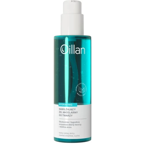 Oillan Hydrating Nawilżający żel micelarny do twarzy, 200 ml - Głębokie oczyszczanie i intensywne nawilżenie skóry
