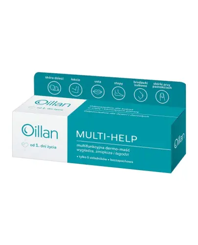 Oillan Multi-Help Multifunkcyjna dermo-maść, 12 g - Wygładza, zmiękcza i łagodzi
