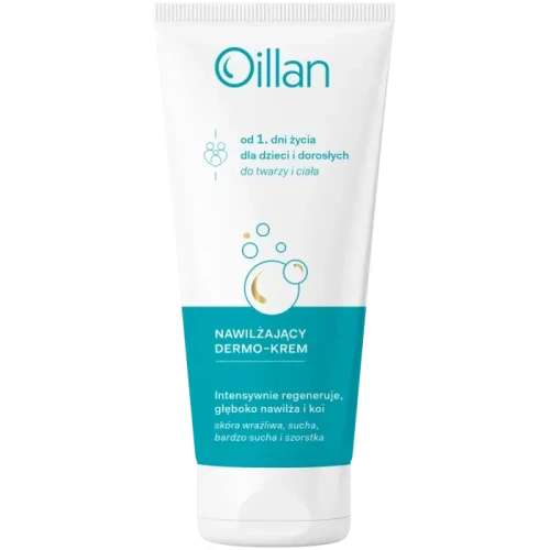 Oillan Nawilżający Dermo-krem, 200 ml - Intensywnie regeneruje, głęboko nawilża i koi