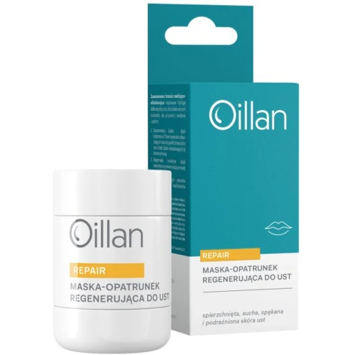 Oillan Repair Maska-opatrunek regenerujący do ust, 15 g - Do suchych i spierzchniętych ust