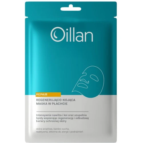 Oillan Repair Nawilżająco-kojąca maska w płachcie, 1 sztuka - Regeneracja i ukojenie