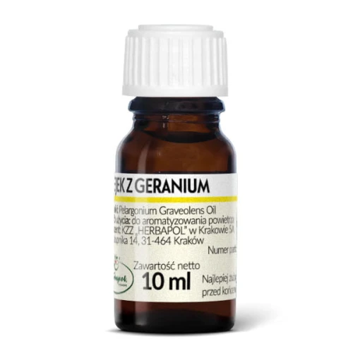 Olejek z geranium, 10 ml - Naturalny olejek eteryczny do aromaterapii