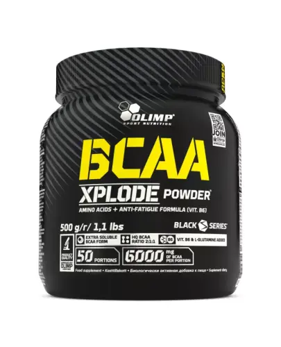 Olimp BCAA Xplode Powder o smaku cytrynowym, 500 g - Wsparcie w uzupełnieniu codziennej diety o podstawowe aminokwasy BCAA
