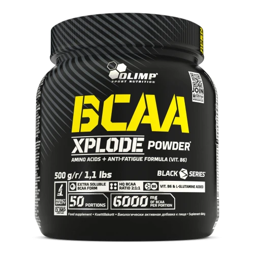 Olimp BCAA Xplode Powder o smaku coli, 500 g - Uzupełnia dietę o podstawowe aminokwasy BCAA
