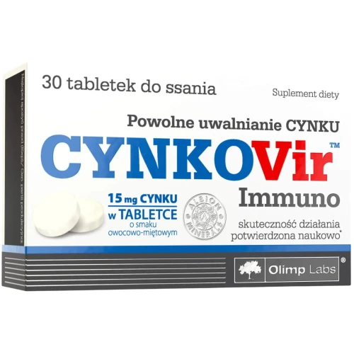 Olimp CYNKOVir Immuno, 30 tabletek - Z cynkiem - dla wsparcia odporności